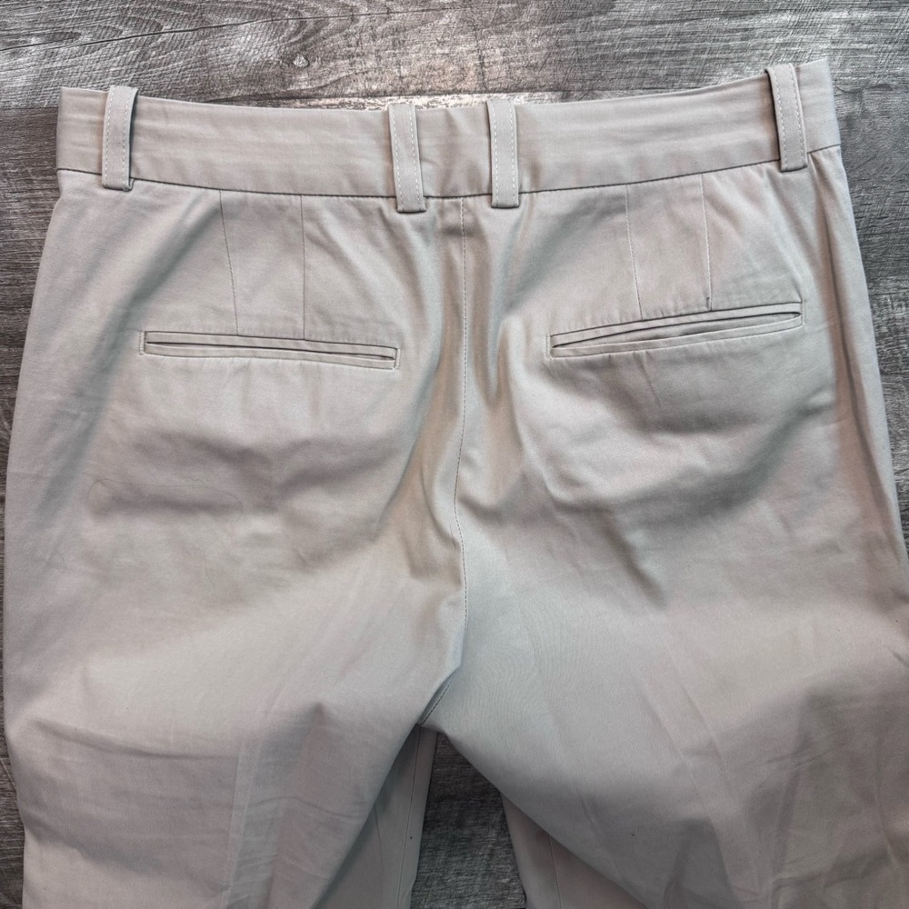 Babaton Aritzia Tailored Ankle Light Beige Straight Leg Trouser Pant Womens Sz 8 - Picture 5 of 8